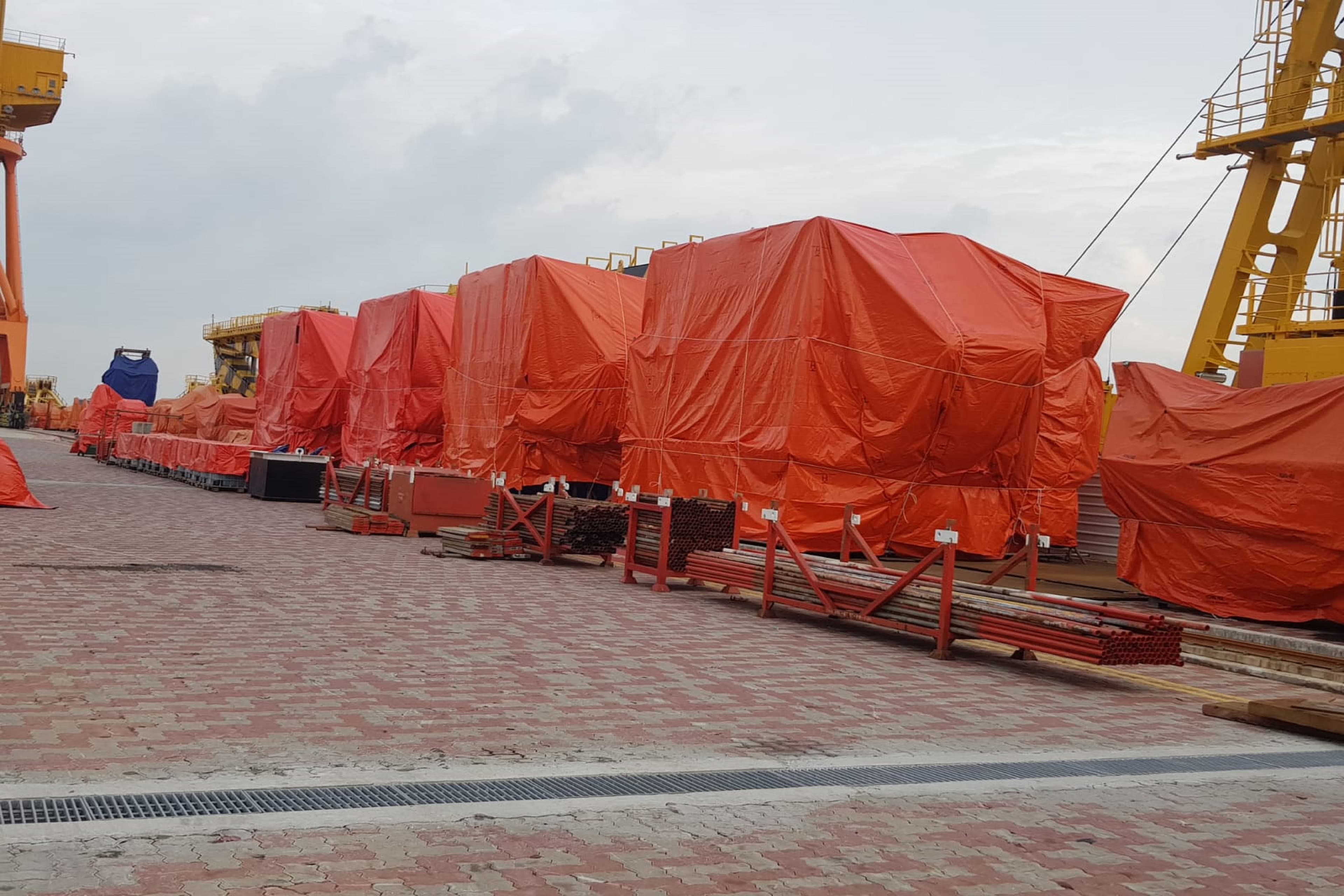 PE BLUE & ORANGE COVER